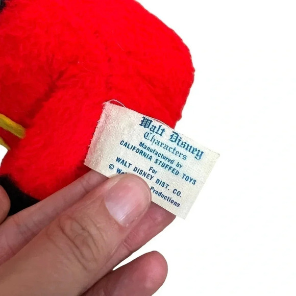 VTG Walt Disney Mickey Mouse Plush Blue Tag Collectible Stufffed Animal - Picture 6 of 8